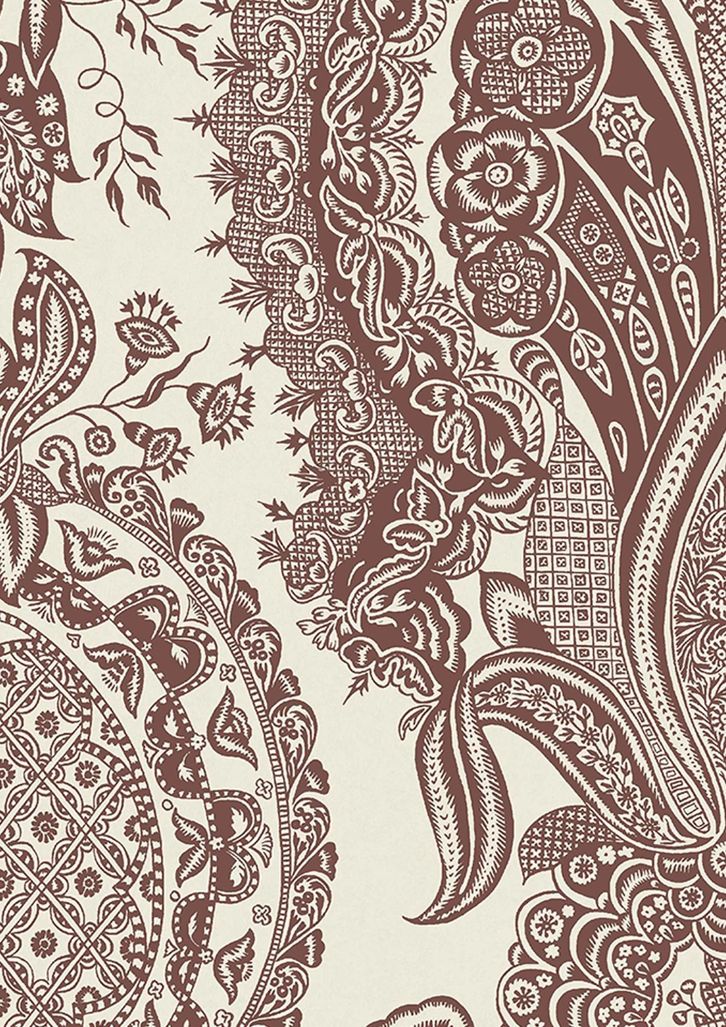 LW 227 326 Saskia Redwood Wallpaper by Lewis & Wood