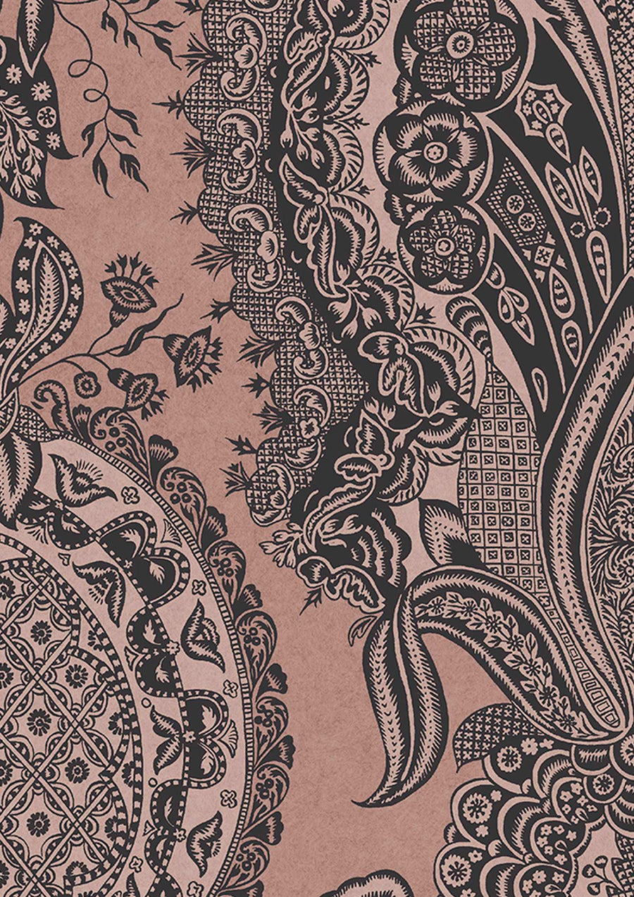 LW 227 123 Saskia Rose Wallpaper by Lewis & Wood