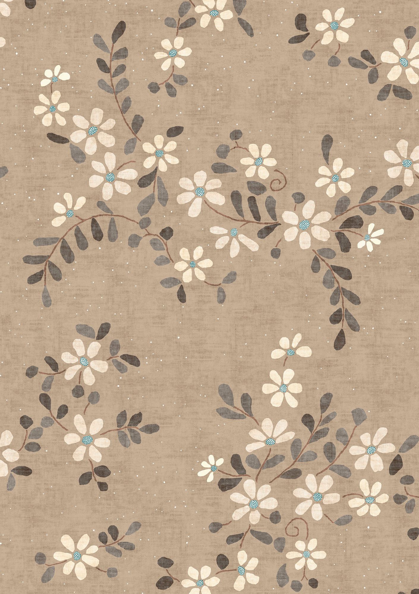 LW 371 675 Stellata Cardamom Fabric by Lewis & Wood