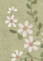 Stellata Daisy Sprigs & Twigs Fabric by Lewis & Wood