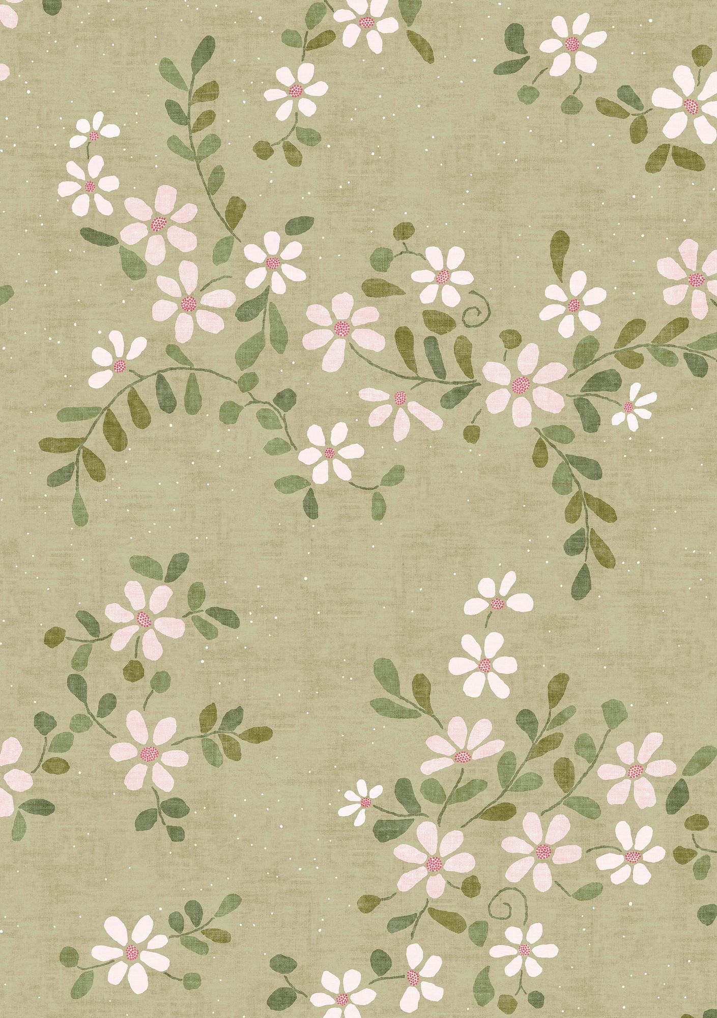 LW 375 676 Stellata Daisy Wallpaper by Lewis & Wood