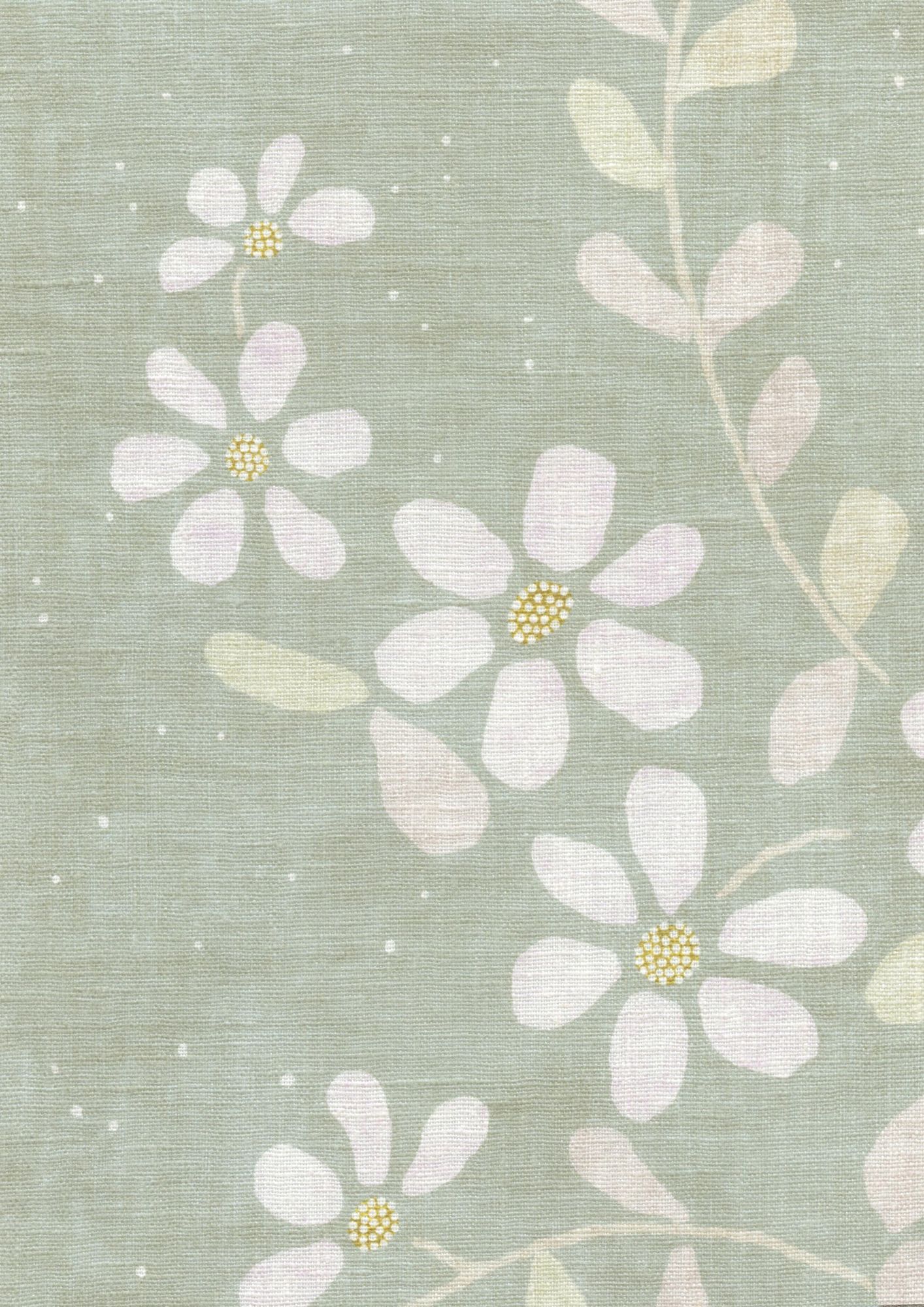 Stellata Mistletoe Sprigs & Twigs Fabric by Lewis & Wood
