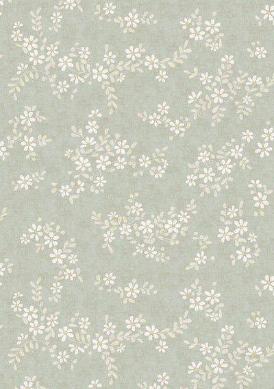 Stellata Mistletoe Sprigs & Twigs Fabric by Lewis & Wood