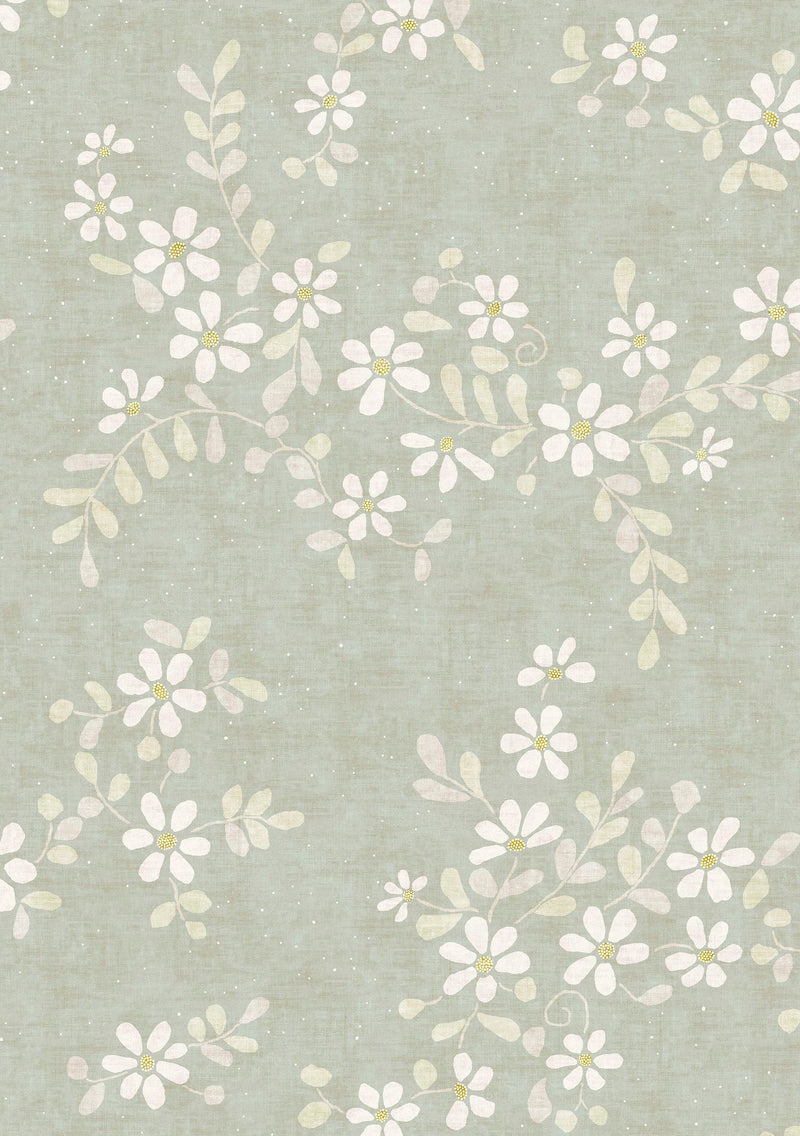 LW 371 684 Stellata Mistletoe Fabric by Lewis & Wood