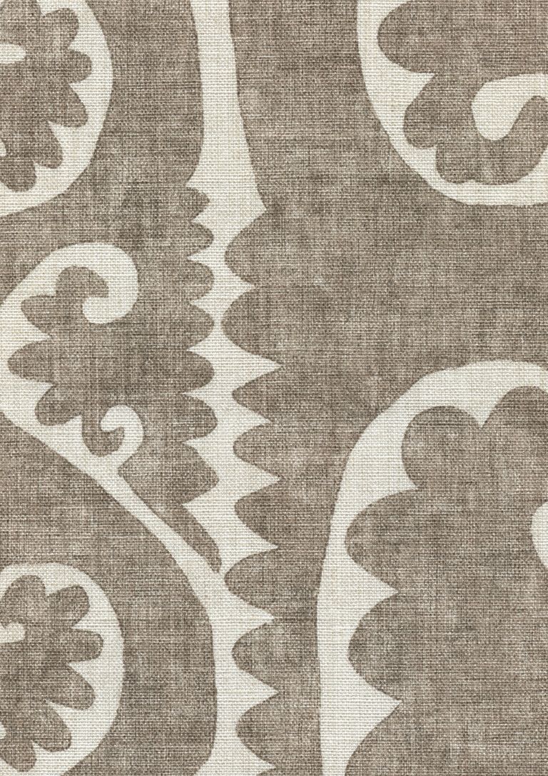 LW 340 266 Totem Cocoa Fabric by Lewis & Wood