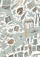 LW 359 667 Utopia Aqua Vita Wallpaper by Lewis & Wood