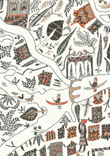 LW 359 670 Utopia Satsuma Soot Wallpaper by Lewis & Wood