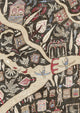 Utopia Twilight The Srinagar Map Fabric by Lewis & Wood