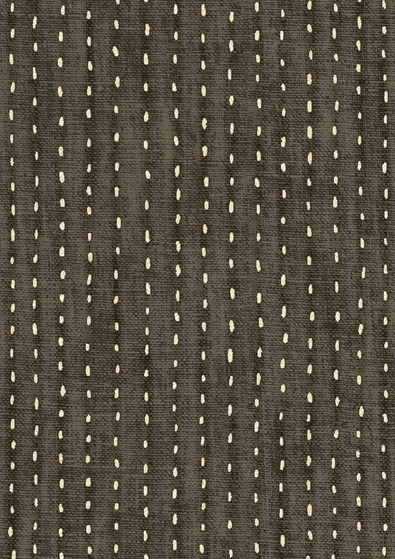 LW 370 589 Wild Rice Cinders Fabric by Lewis & Wood