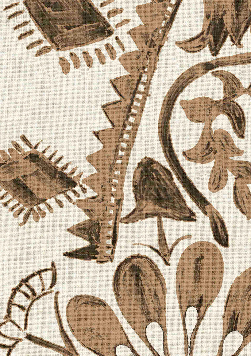 Womad Lg 100 Henna Travel Trunk Wallpaper by Lewis & Wood