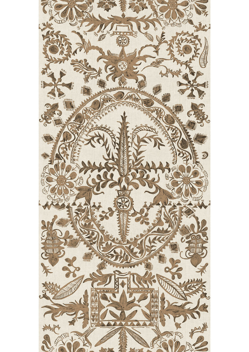 LW 344 641 Womad Lg 100 Henna Wallpaper by Lewis & Wood