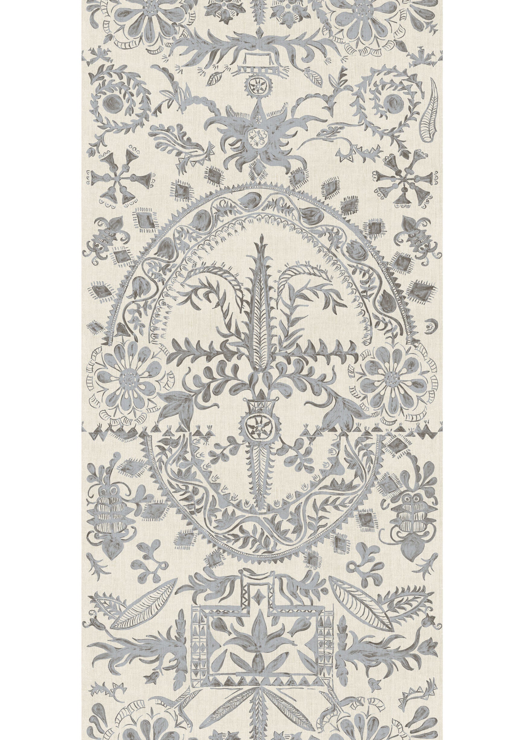 LW 344 629 Womad Lg 100 Northlight Wallpaper by Lewis & Wood