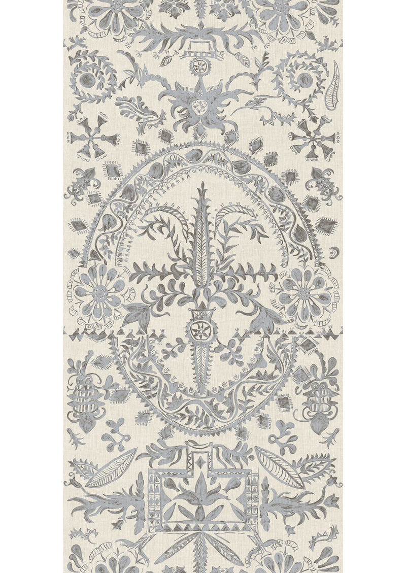 LW 344 629 Womad Lg 100 Northlight Wallpaper by Lewis & Wood