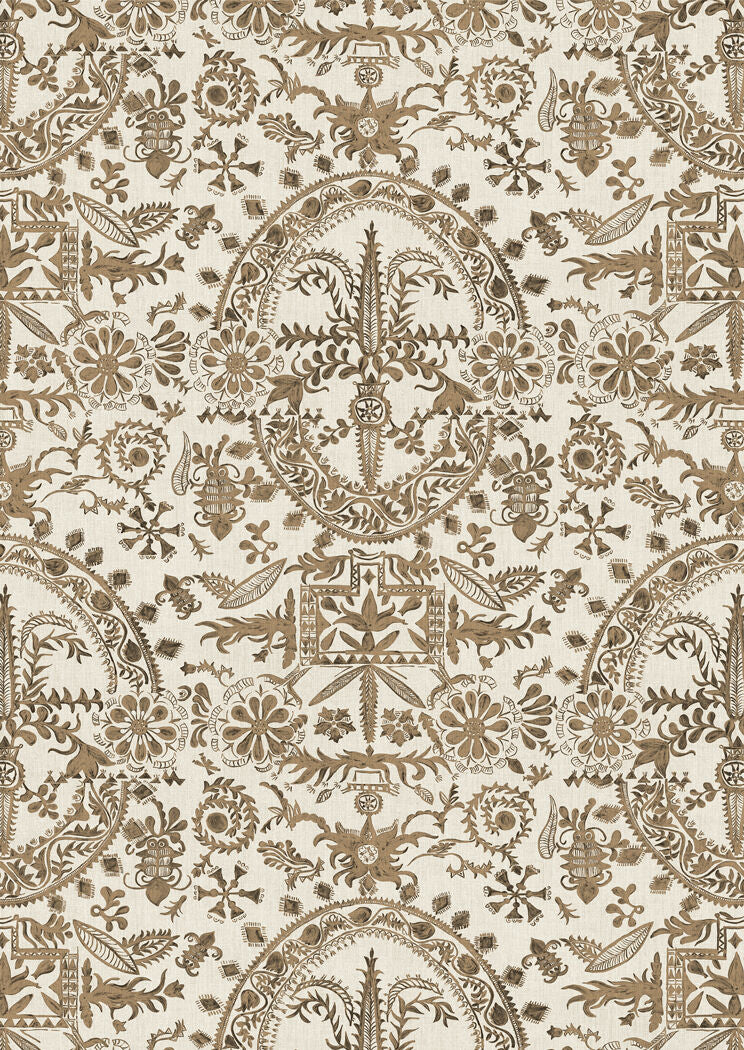Womad Lg 50 Henna Travel Trunk Wallpaper by Lewis & Wood