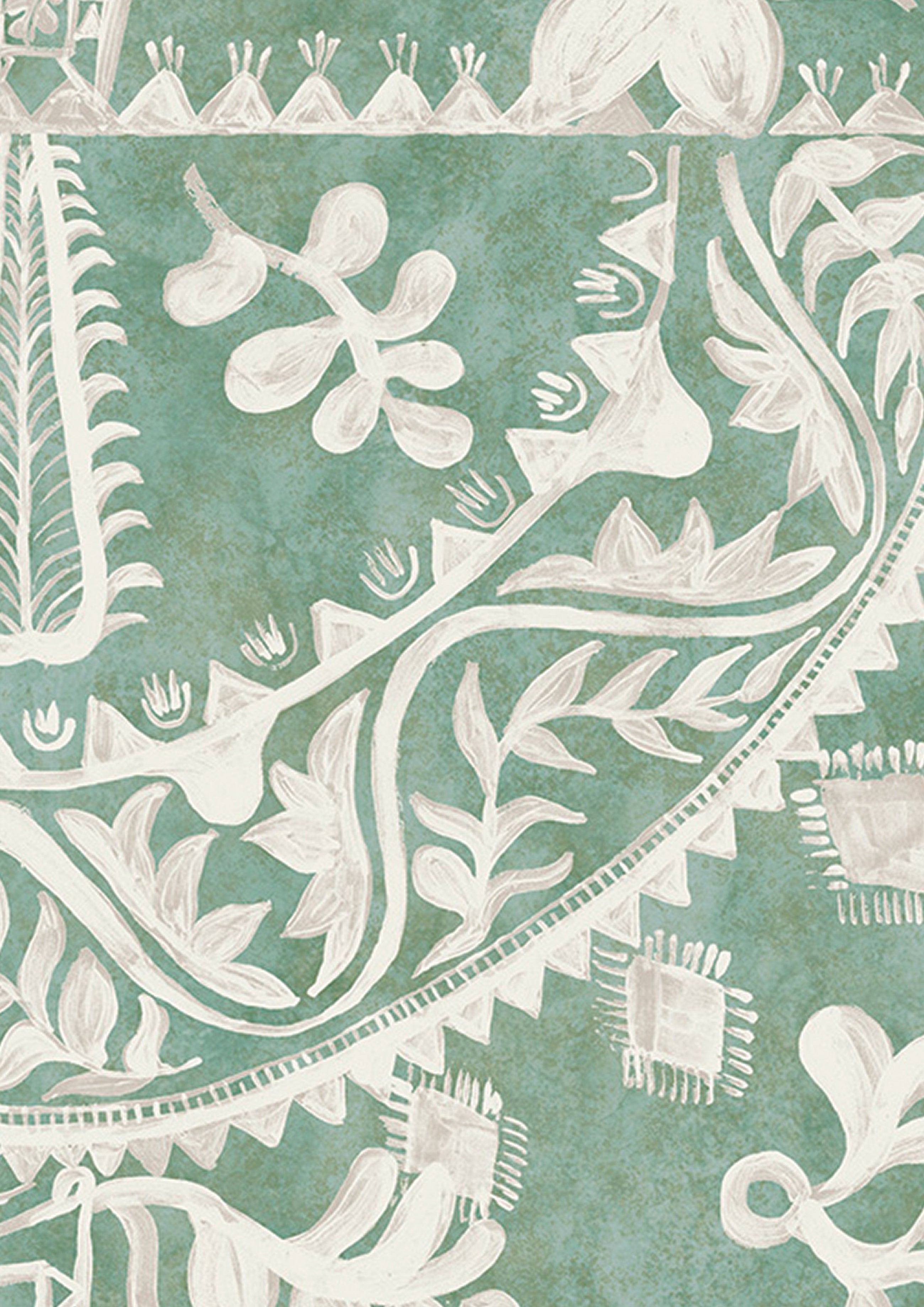 LW 211 556 Womad Sagebrush Wallpaper by Lewis & Wood
