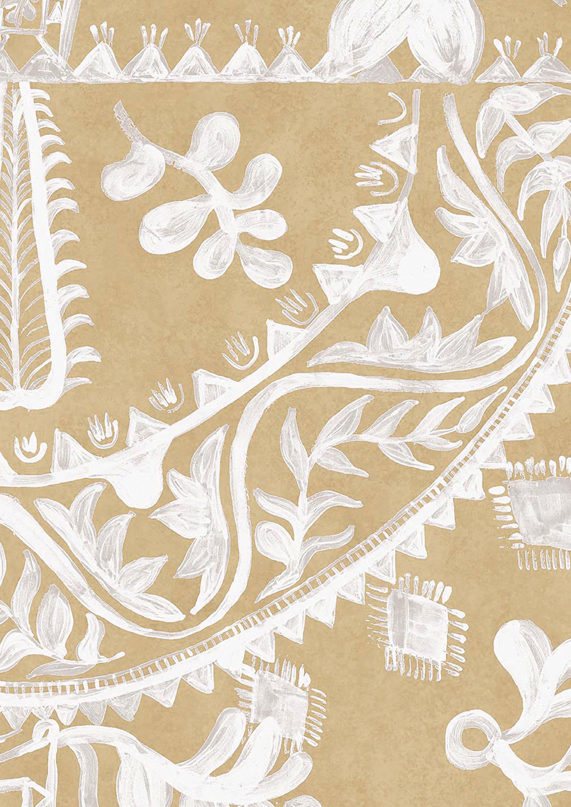LW 211 422 Womad Sand Wallpaper by Lewis & Wood
