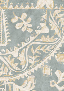 Womad Stream Travel Trunk Wallpaper by Lewis & Wood