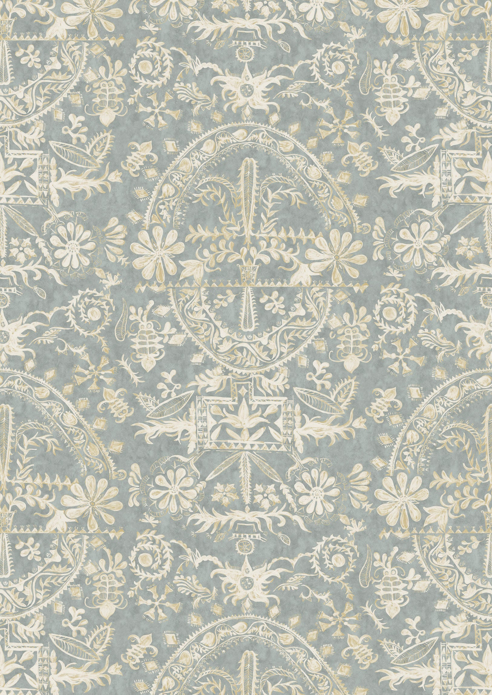 LW 211 421 Womad Stream Wallpaper by Lewis & Wood