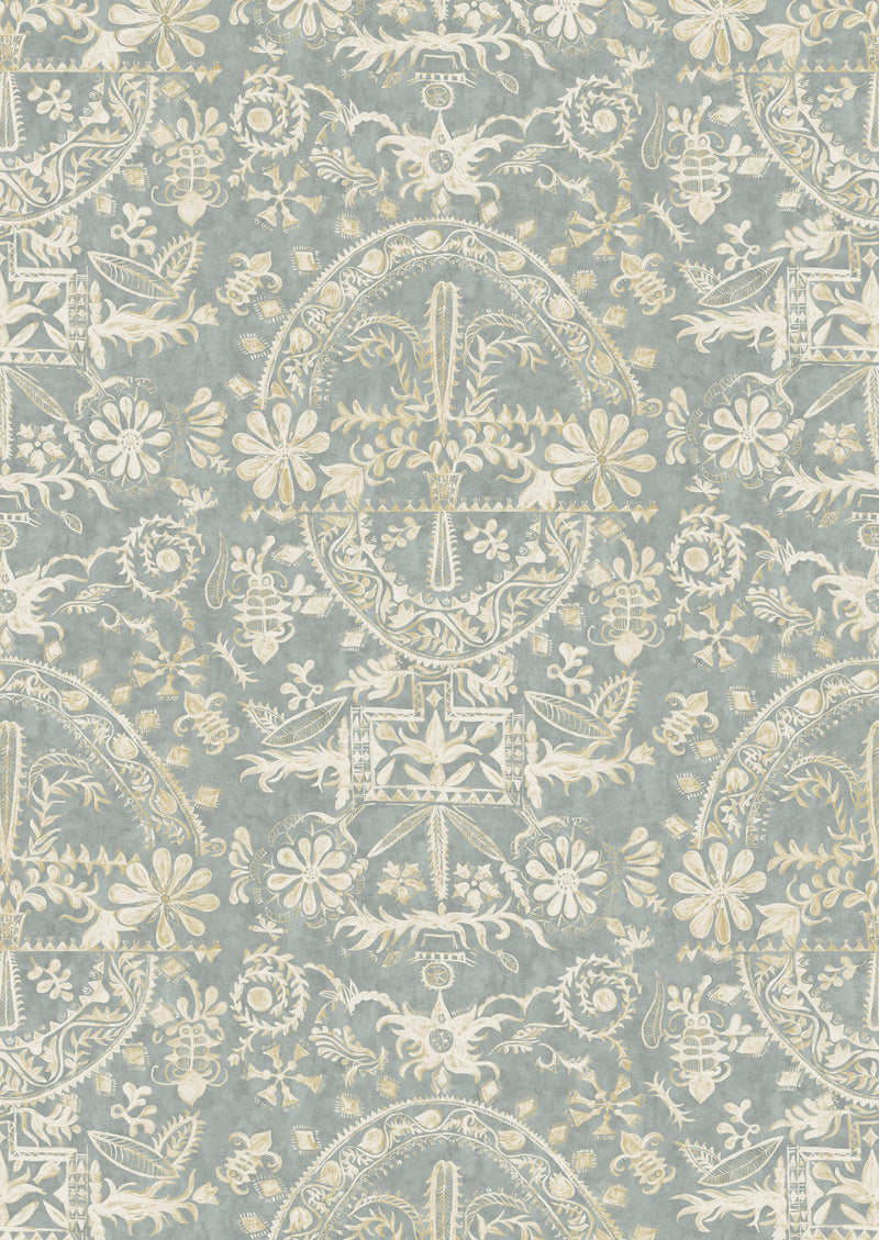 LW 211 421 Womad Stream Wallpaper by Lewis & Wood