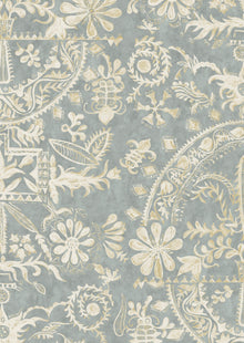 Womad Stream Travel Trunk Wallpaper by Lewis & Wood