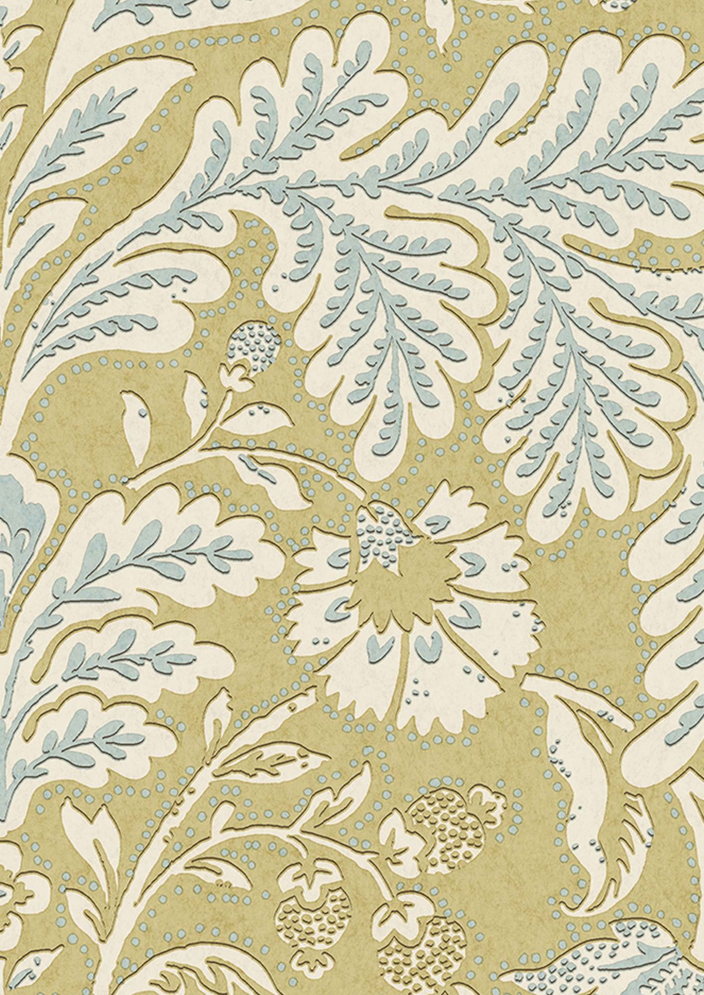 LW 336 241 Wykeham Citrus Wallpaper by Lewis & Wood