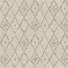 Souk Diamonds Taupe/Charcoal Lemieux Et Cie Wallpaper by York Wallcoverings