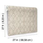 Souk Diamonds Taupe/Charcoal Lemieux Et Cie Wallpaper by York Wallcoverings