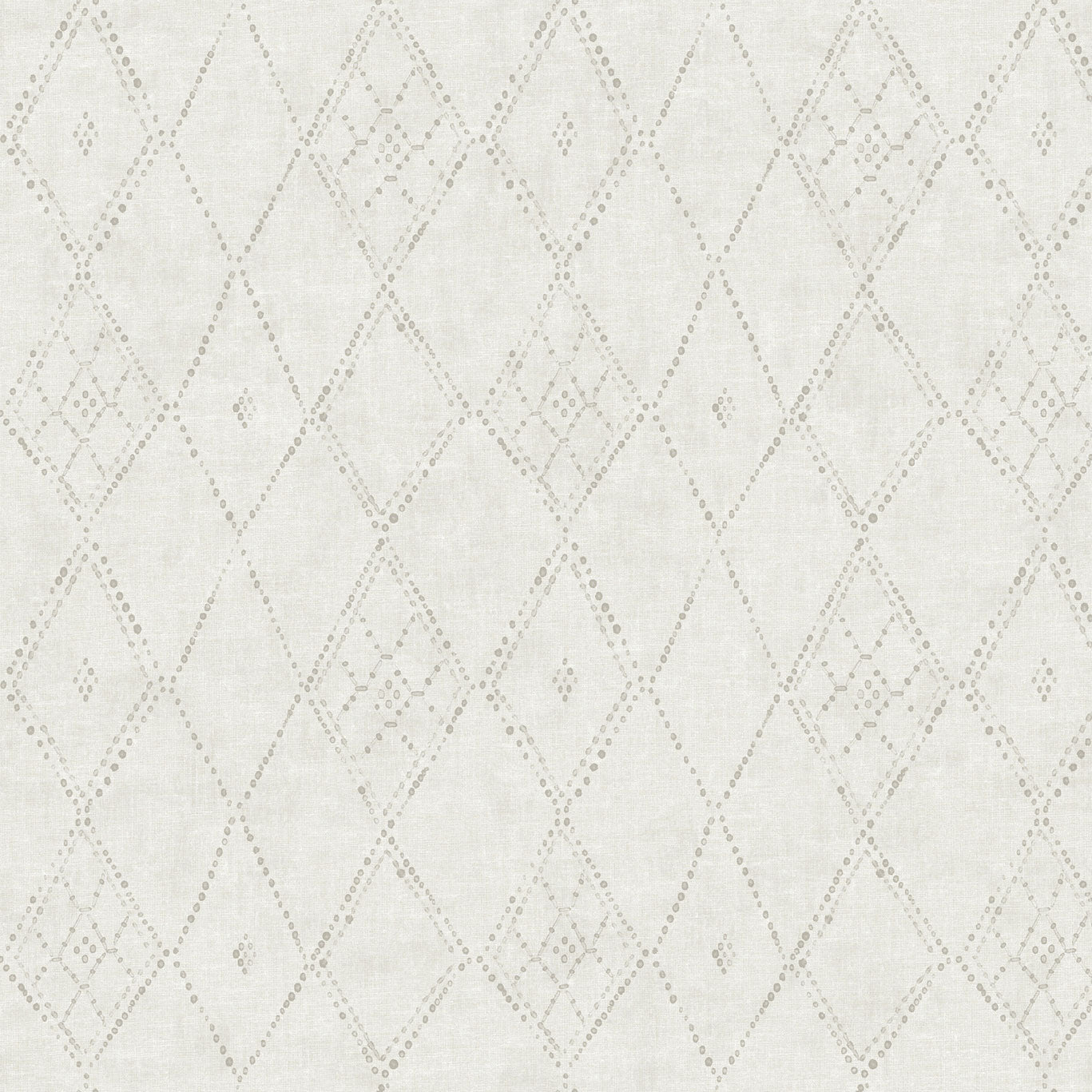 Souk Diamonds White/Smoke Lemieux Et Cie Wallpaper by York Wallcoverings