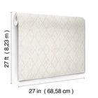 Souk Diamonds White/Smoke Lemieux Et Cie Wallpaper by York Wallcoverings