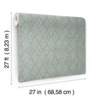 Souk Diamonds Sage/Brown Lemieux Et Cie Wallpaper by York Wallcoverings