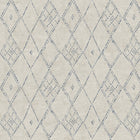 Souk Diamonds Taupe/Denim Lemieux Et Cie Wallpaper by York Wallcoverings