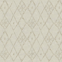 Souk Diamonds Taupe/Gold Lemieux Et Cie Wallpaper by York Wallcoverings