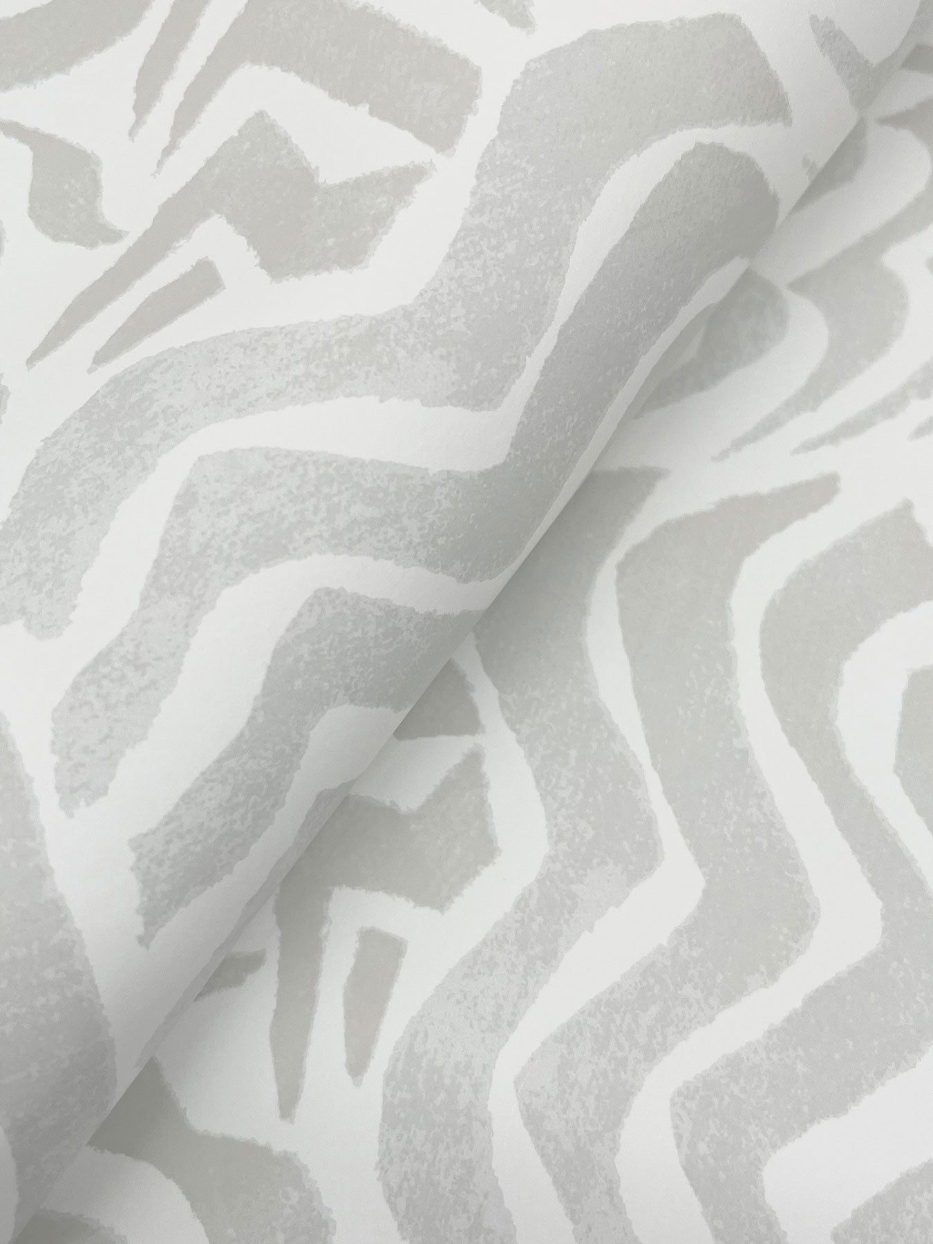 Zora Wave Light Grey Lemieux Et Cie Wallpaper by York Wallcoverings