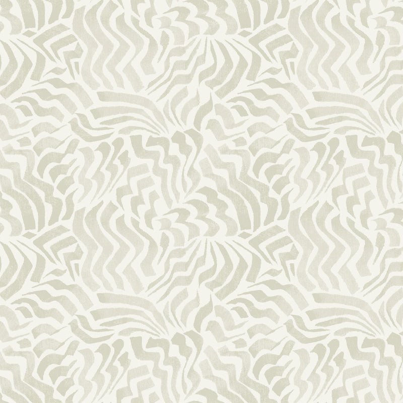 Zora Wave Light Grey Lemieux Et Cie Wallpaper by York Wallcoverings