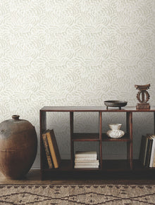 Zora Wave Light Grey Lemieux Et Cie Wallpaper by York Wallcoverings