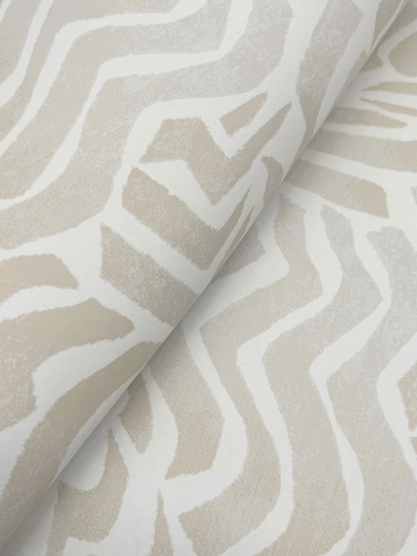 Zora Wave Taupe Lemieux Et Cie Wallpaper by York Wallcoverings