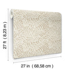 Zora Wave Taupe Lemieux Et Cie Wallpaper by York Wallcoverings
