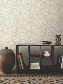 Zora Wave Taupe Lemieux Et Cie Wallpaper by York Wallcoverings