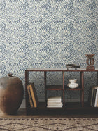 Zora Wave Denim Lemieux Et Cie Wallpaper by York Wallcoverings