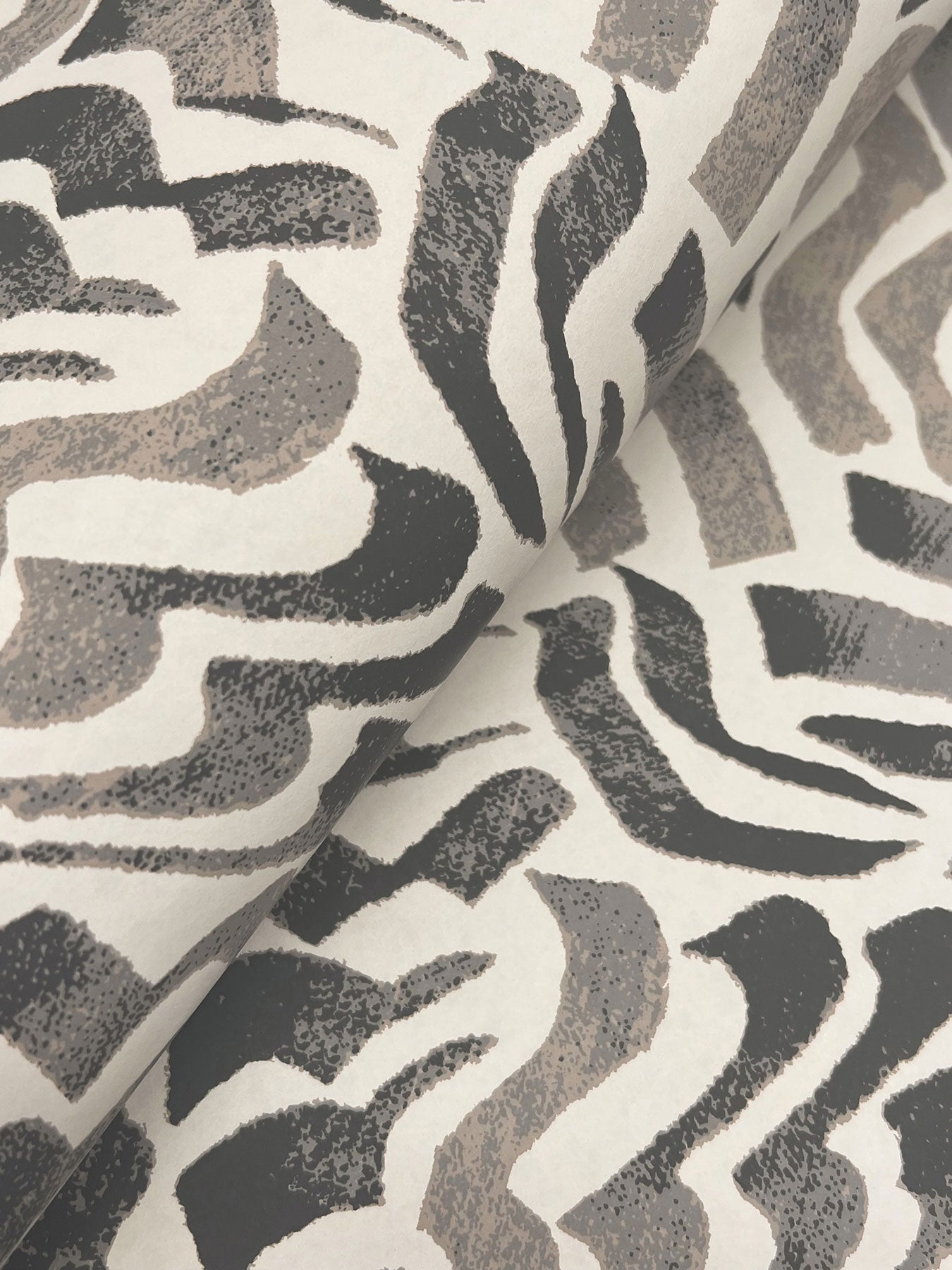 Zora Wave Charcoal Lemieux Et Cie Wallpaper by York Wallcoverings