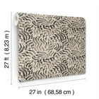 Zora Wave Charcoal Lemieux Et Cie Wallpaper by York Wallcoverings