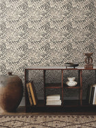 Zora Wave Charcoal Lemieux Et Cie Wallpaper by York Wallcoverings
