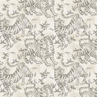 Orly Tigers White/Charcoal Lemieux Et Cie Wallpaper by York Wallcoverings