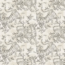 Orly Tigers White/Charcoal Lemieux Et Cie Wallpaper by York Wallcoverings