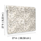 Orly Tigers White/Charcoal Lemieux Et Cie Wallpaper by York Wallcoverings