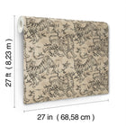 Orly Tigers Taupe/Charcoal Lemieux Et Cie Wallpaper by York Wallcoverings