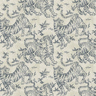 Orly Tigers Ecru/Indigo Lemieux Et Cie Wallpaper by York Wallcoverings