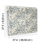 Orly Tigers Ecru/Indigo Lemieux Et Cie Wallpaper by York Wallcoverings