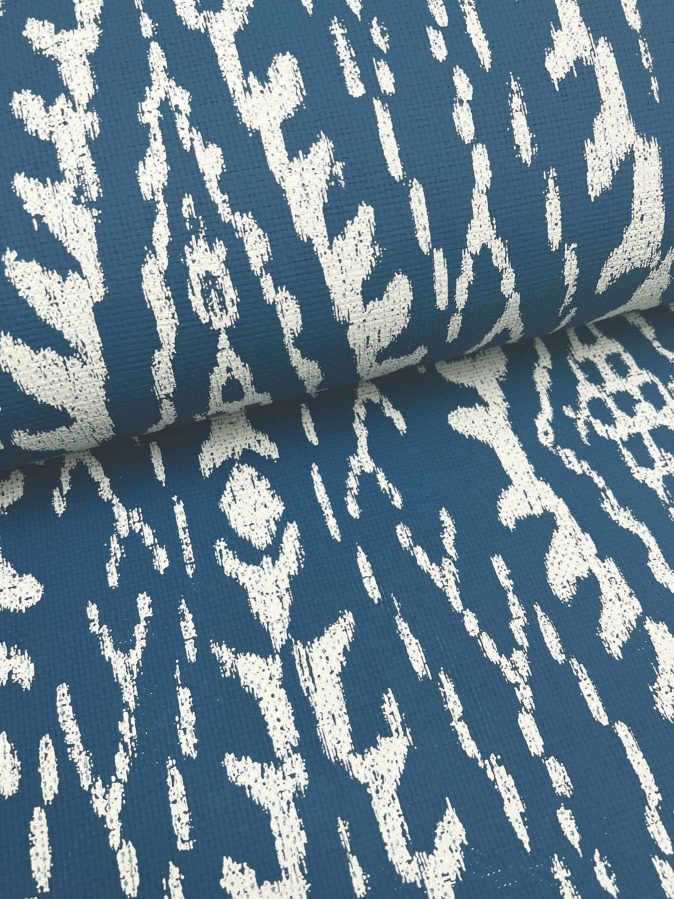 Rousseau Paperweave Indigo Lemieux Et Cie Wallpaper by York Wallcoverings