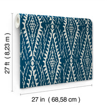 Rousseau Paperweave Indigo Lemieux Et Cie Wallpaper by York Wallcoverings